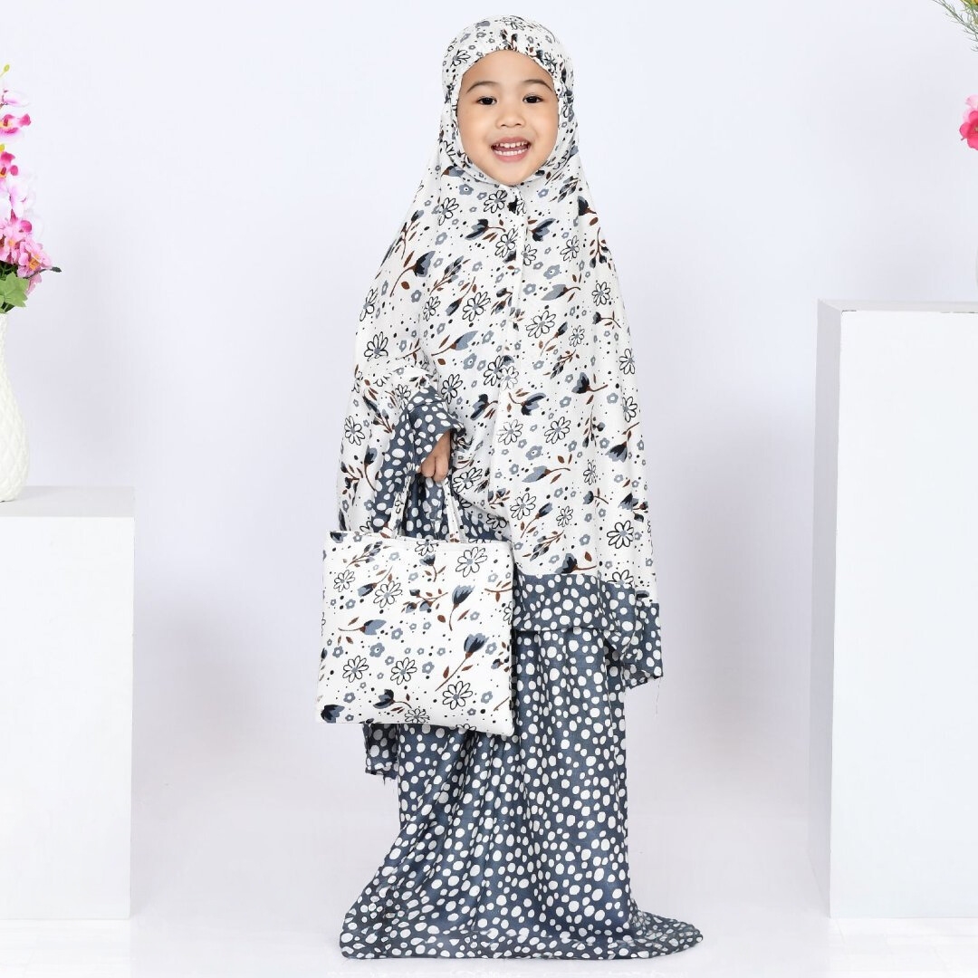 Mukena Anak Bunga Kertas
